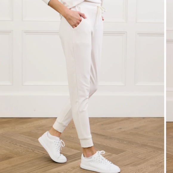 Women's White Joggers - Picture 5 of 11